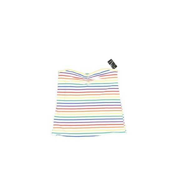 NEW Torrid Plus Size 2X Multicolor Stripe Foxy Tube Top Shirt NWT - Picture 1 of 8